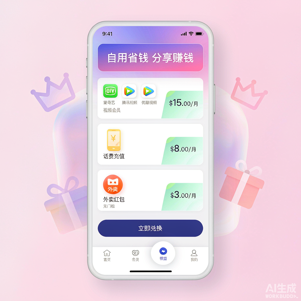 权益商城小程序界面