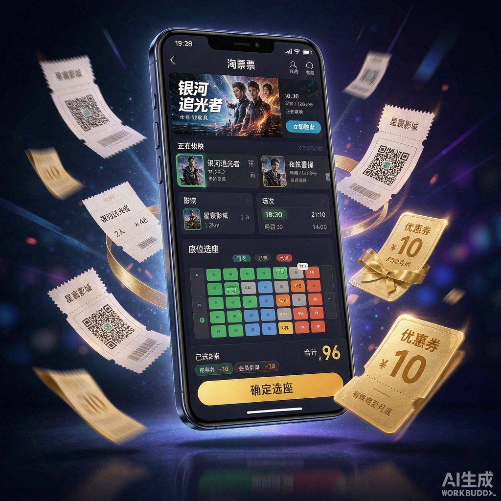 造梦电影票小程序购票界面