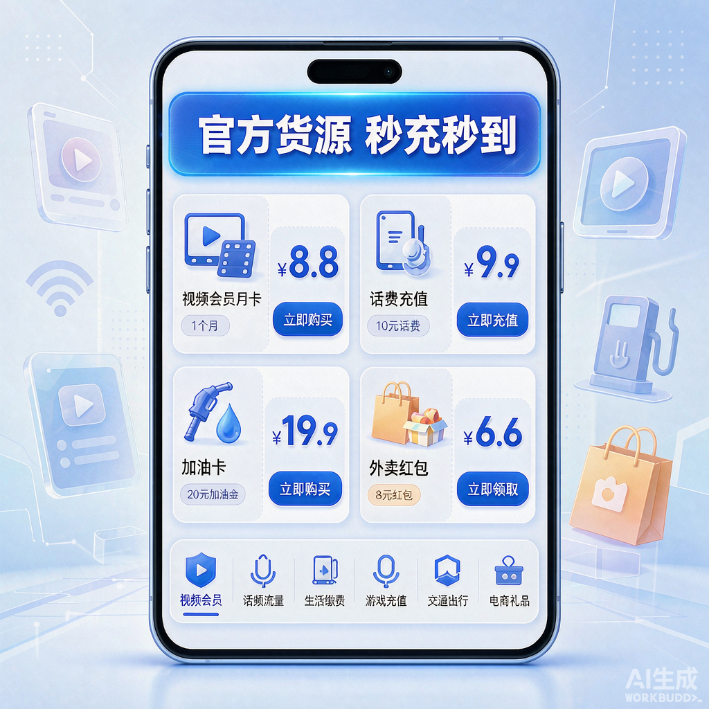 数字权益卡券商城界面
