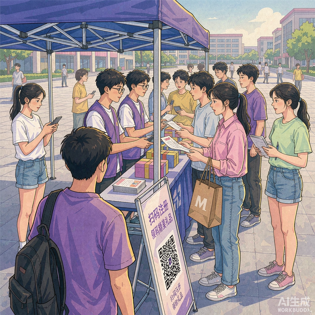 校园地推摆摊推广